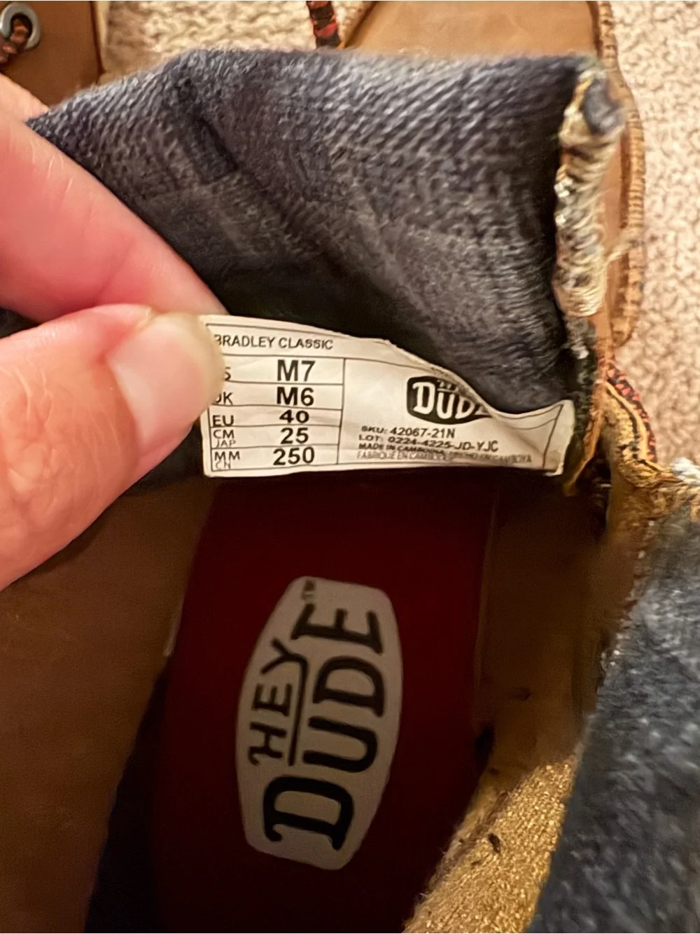 Hey Dude Bradley Boots size 7